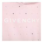 Givenchy Felpa Tinta Unita con Cappuccio per Bambina H15351 ROSA GIVENCHY 