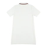 Gucci Abito Mezza Manica Tinta Unita per Bambina 809682 BIANCO GUCCI 