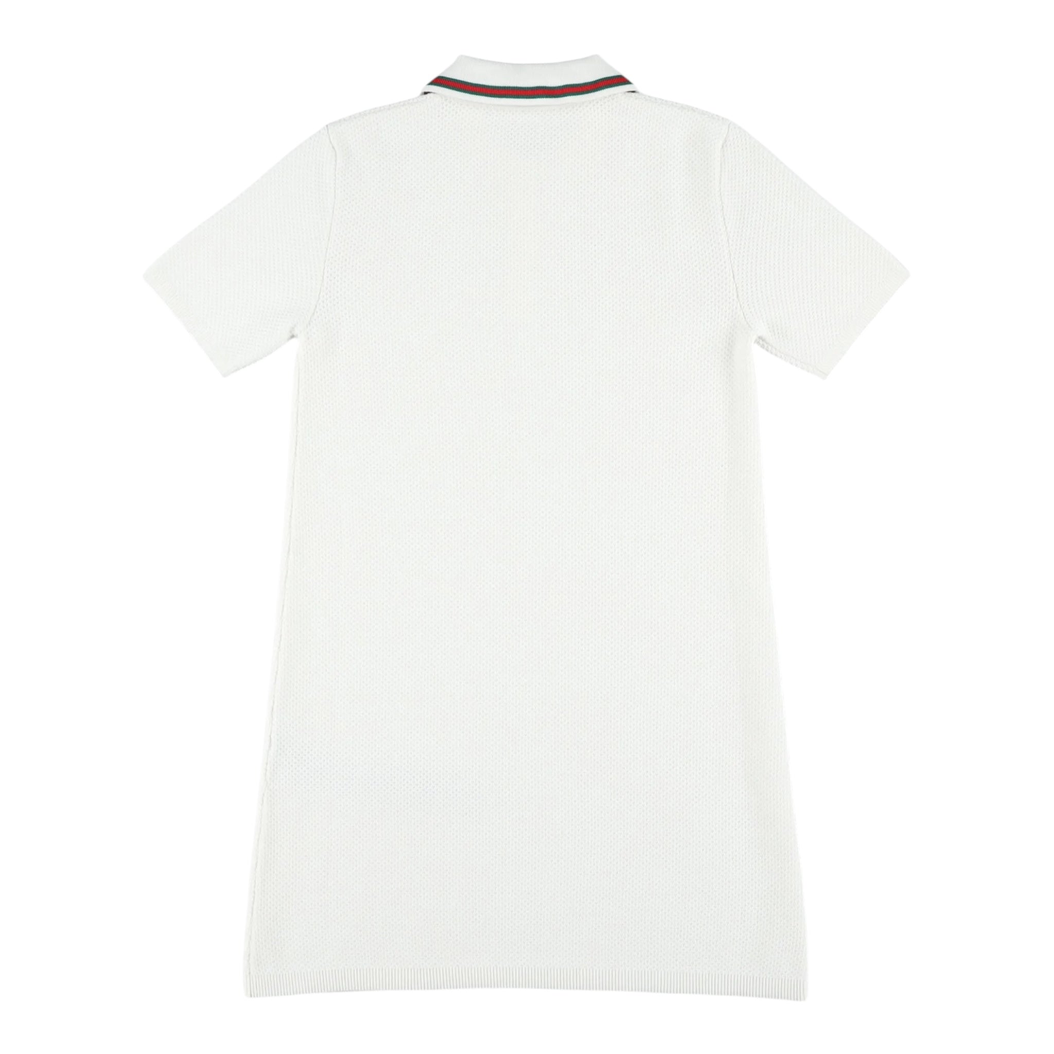 Gucci Abito Mezza Manica Tinta Unita per Bambina 809682 BIANCO GUCCI 