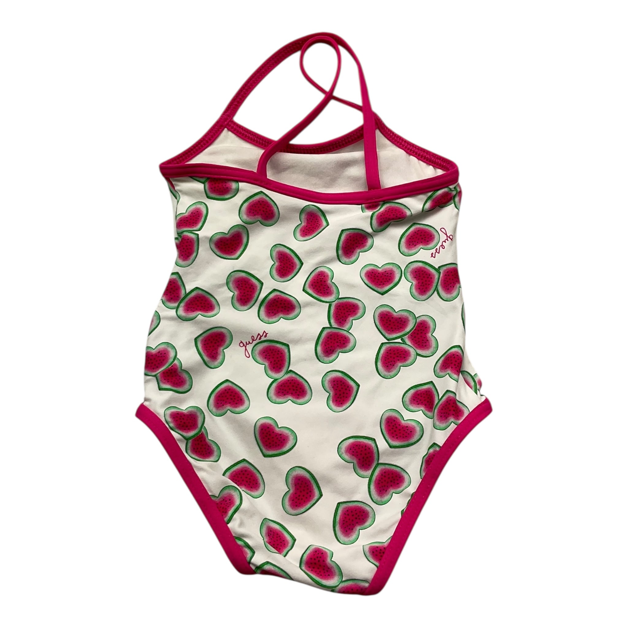 Guess Costume Intero Tinta Unita con Stampe per Neonata A02200MP004 BIANCO GUESS 