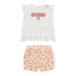 Guess Completo 2 Pezzi T-Shirt-Short per Neonata A5GG01K6YW4 BIANCO GUESS 