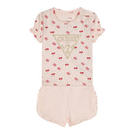 Guess Completo 2 Pezzi T-Shirt-Short Tinta Unita per Neonata A5GG03K6YW4 ROSA GUESS 