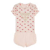 Guess Completo 2 Pezzi T-Shirt-Short Tinta Unita per Neonata A5GG03K6YW4 ROSA GUESS 