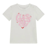 Guess T-Shirt Tinta Unita con Stampa per Neonata A5RI00K6YW4X BIANCO GUESS 