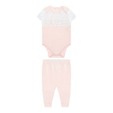 Guess Completo 2 Pezzi Body-Pantalone Tinta Unita per Neonata H2RW03J1311 ROSA GUESS 