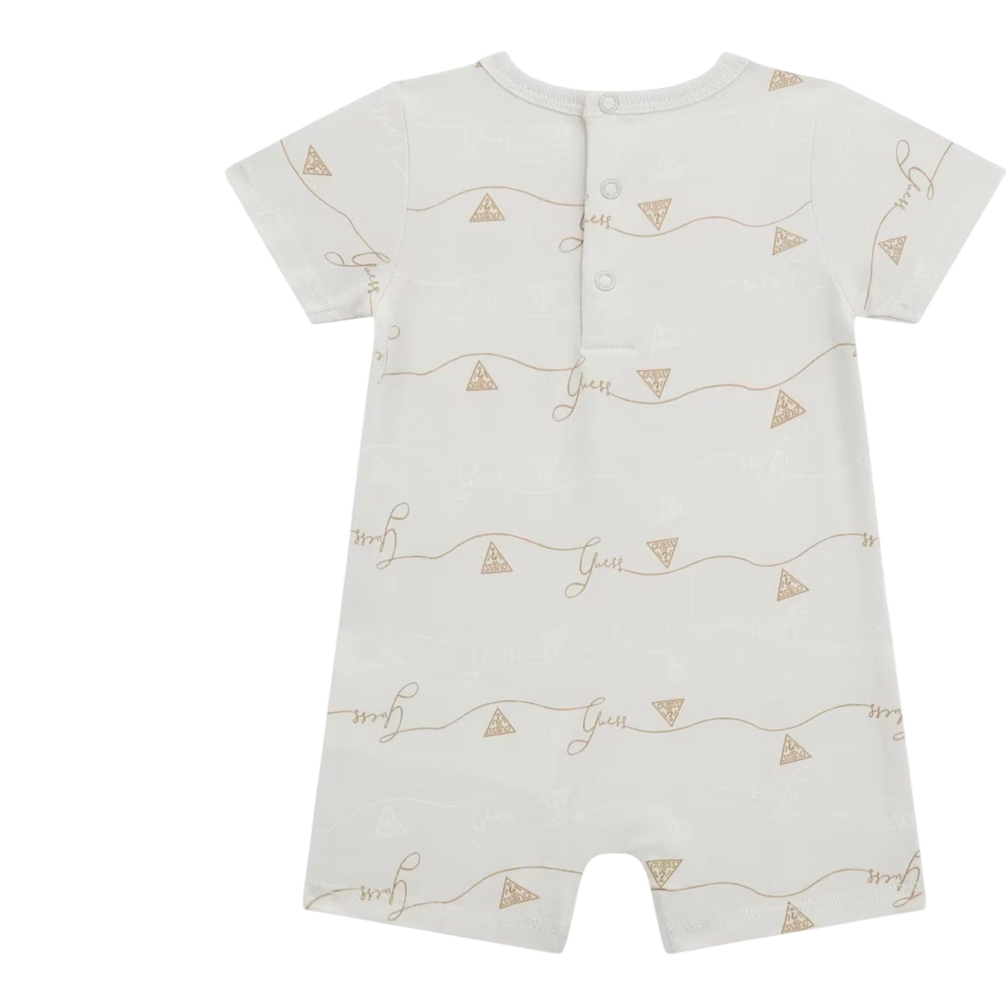 Guess Pagliaccetto Tinta Unita con Stampa per Neonata H5GW00K6YW1 PANNA GUESS 