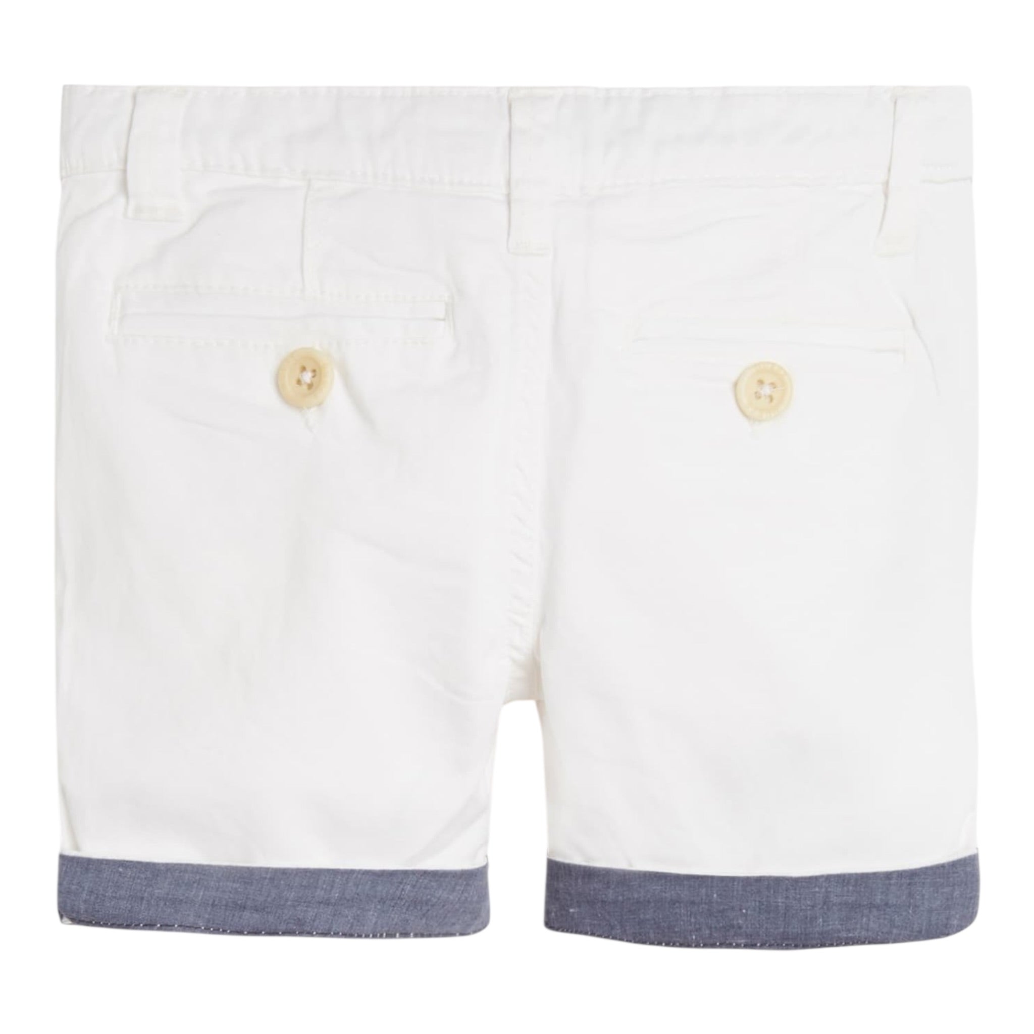 Guess Bermuda Tinta Unita con Girovita Regolabile per Neonato I1RD04WD3T0 BIANCO/BLU GUESS 