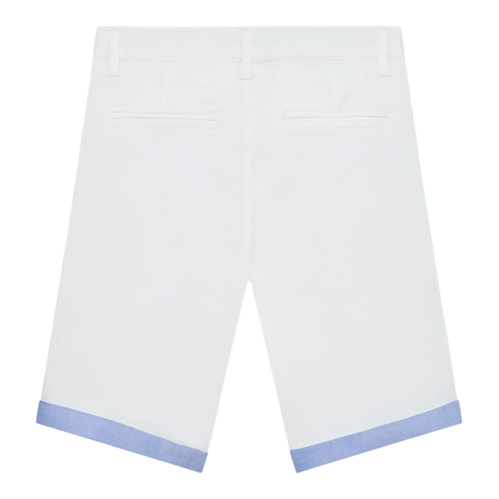 Guess Bermuda Tinta Unita con Elastico In Vita per Neonato I2RD00WEHD0X BIANCO GUESS 