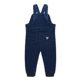 Guess Salopette Tinta Unita In Denim per Neonato I4YD00KARY0 BLU GUESS 