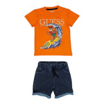 Guess Completo 2 Pezzi T-Shirt-Bermuda per Neonato I5GG15K8HM4 ARANCIONE GUESS 