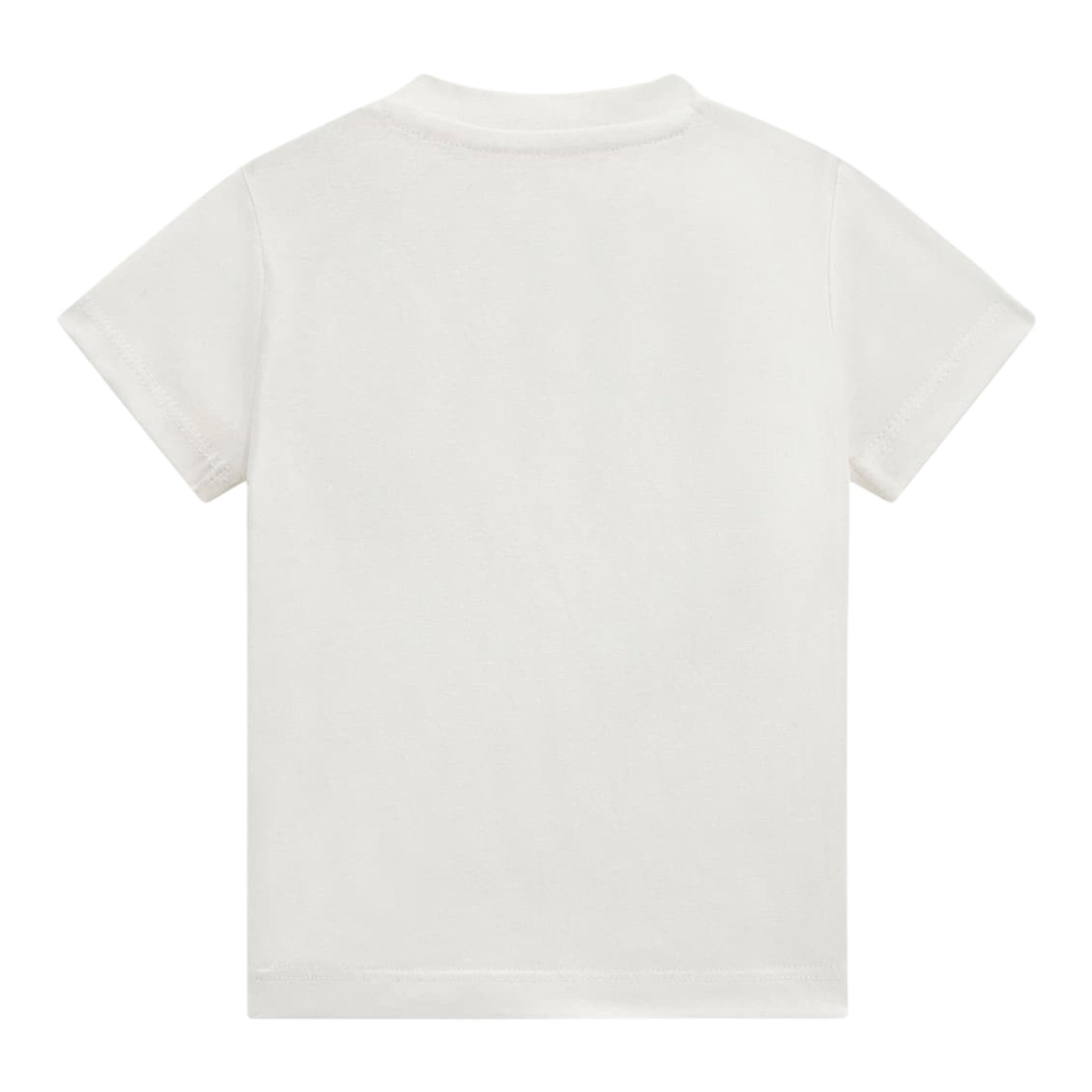 Guess T-Shirt Gircollo Tinta Unita con Stampa per Neonato I5RI03I3Z14 BIANCO GUESS 
