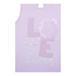 Guess Canotta Tinta Unita con Paillettes per Bambina J4GI15K6YW3 LILLA GUESS 