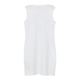 Guess Abito Mezza Manica Tinta Unita con Logo per Bambina J4RK38KA6W4 BIANCO GUESS 
