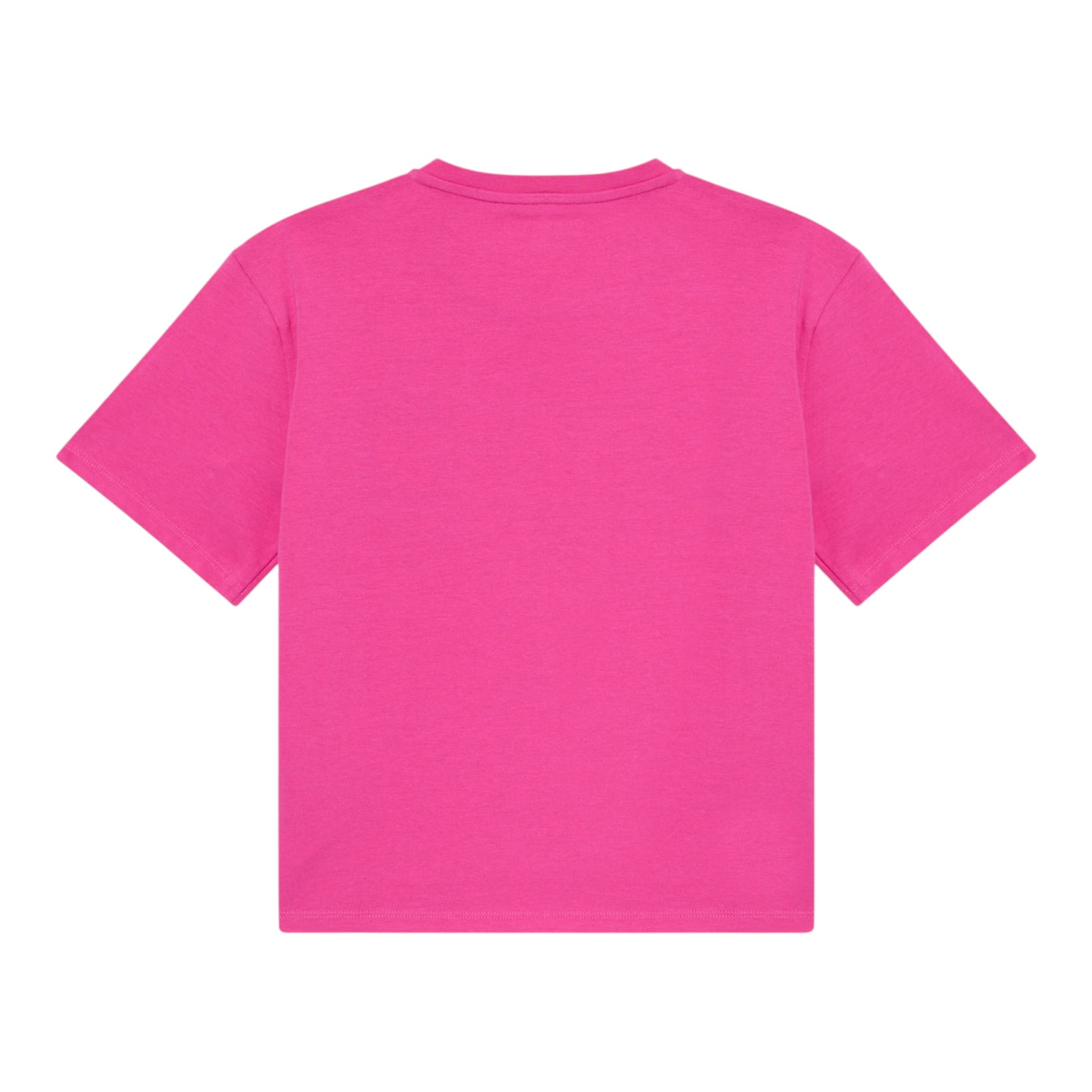 Guess T-Shirt Girocollo Tinta Unita con Stampa per Bambina J5GI04K6YW4 FUXIA GUESS 
