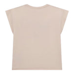 Guess T-Shirt Tinta Unita Girocollo con Paillettes per Bambina J5RI37K05 ROSA GUESS 