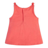 Guess Canotta Girocollo Tinta Unita con Stampa per Neonata K3GI06K6YW0 FUXIA GUESS 
