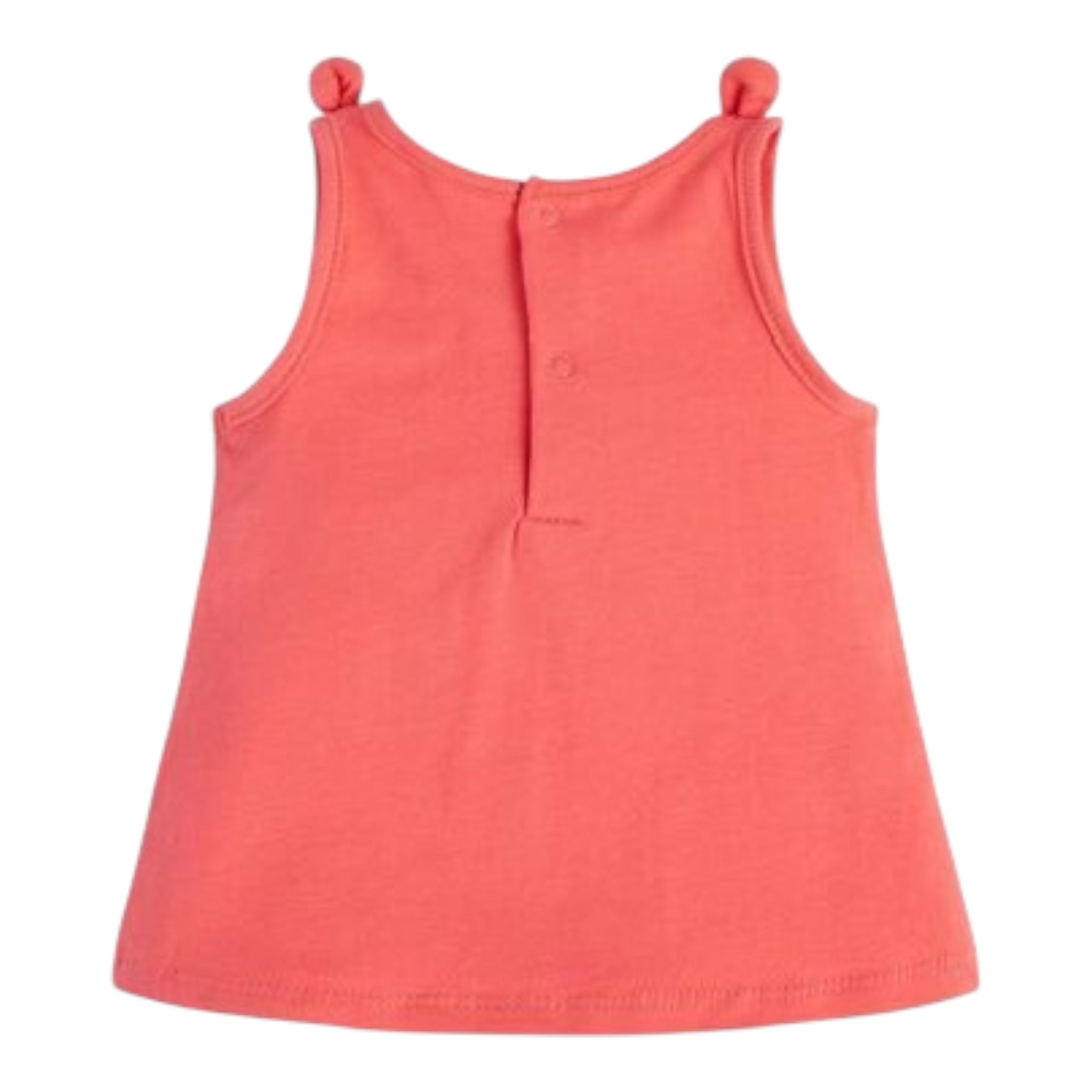 Guess Canotta Girocollo Tinta Unita con Stampa per Neonata K3GI06K6YW0 FUXIA GUESS 