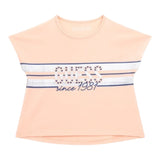Guess T-Shirt Tinta Unita Girocollo con Stampa per Neonata K4GI01K6YW4 ROSA GUESS 