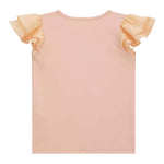 Guess Canotta Girocollo con Maniche In Tulle Tinta Unita con Stampa per Neonata K4GI20K6YW1 PESCA GUESS 