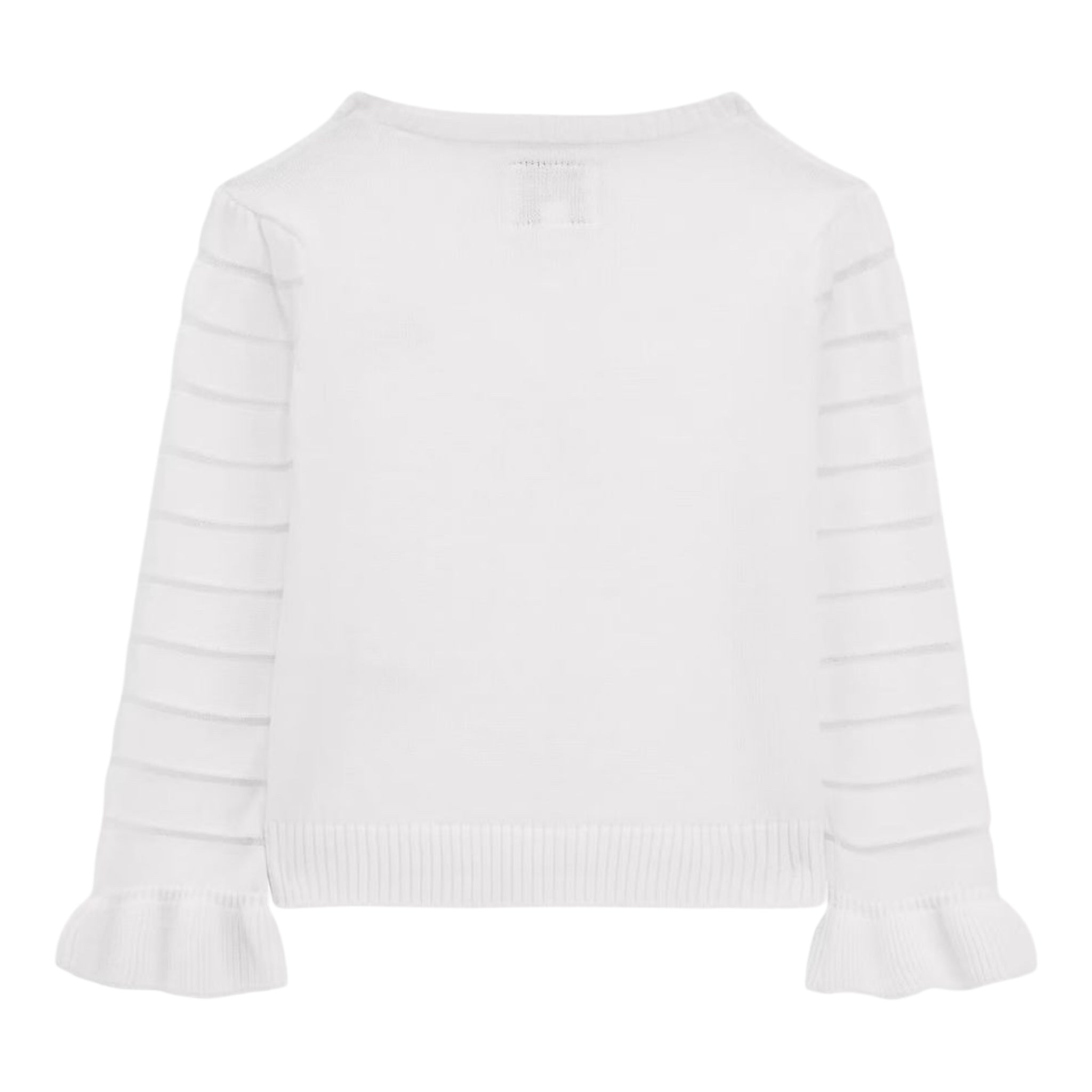 Guess Cardigan Tinta Unita con Trasparenze per Bambina K4RR03Z3CJ0 BIANCO GUESS 