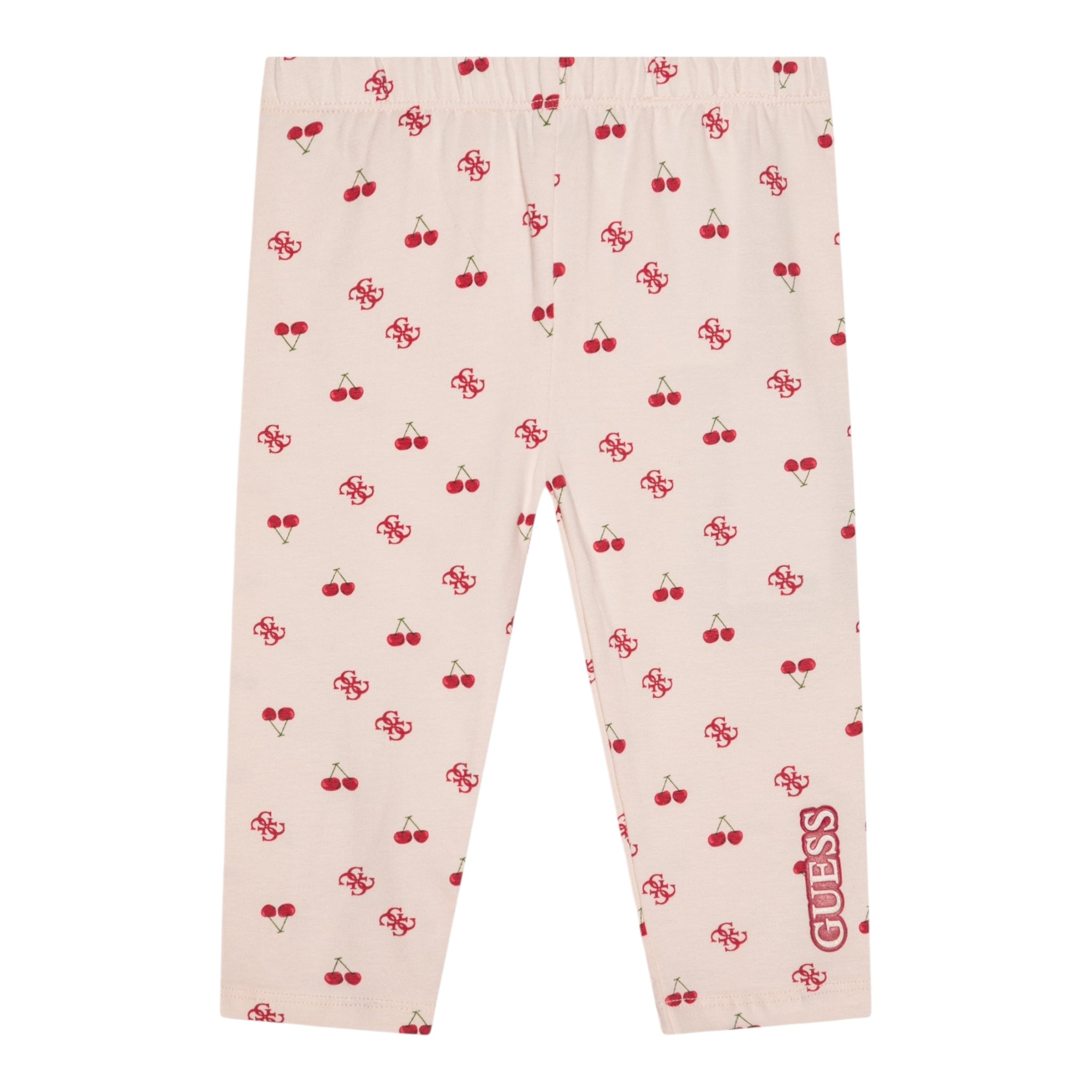 Guess Leggins Tinta Unita con Stampa per Neonata K5GB00J1314N ROSA GUESS 
