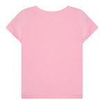 Guess T-Shirt Girocollo Tinta Unita con Stampa per Neonata K5GI14K6YW4N ROSA GUESS 