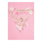 Guess T-Shirt Girocollo Tinta Unita con Stampa per Bambina K5GI14K6YW4 ROSA GUESS 