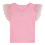 Guess T-Shirt Girocollo Tinta Unita con Logo per Neonata K5GI18K6YW4X ROSA GUESS 