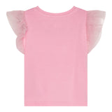 Guess T-Shirt Girocollo Tinta Unita con Logo per Neonata K5GI18K6YW4X ROSA GUESS 