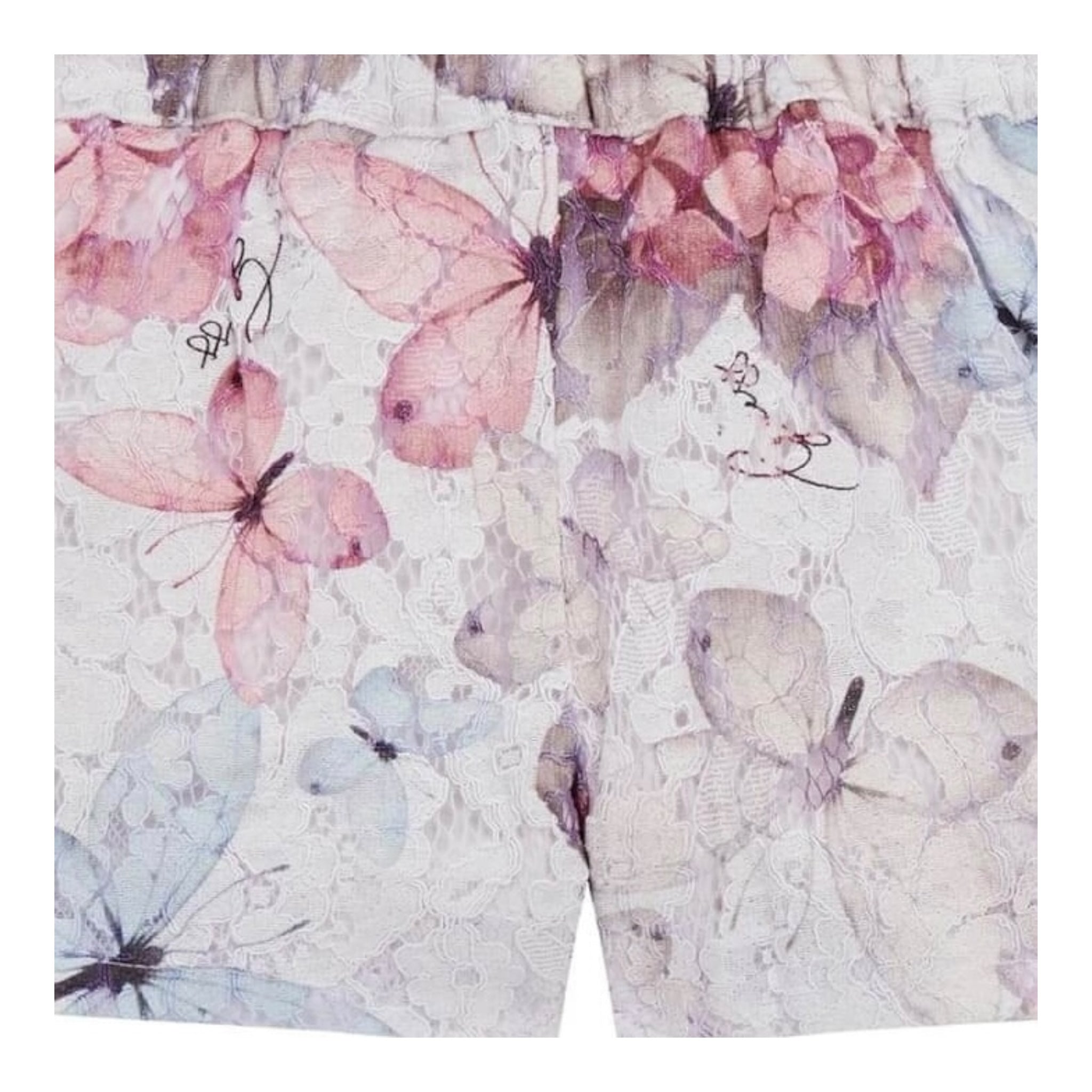 Guess Short Tinta Unita con Ricami per Neonata K5RD09WF6J0X BIANCO GUESS 
