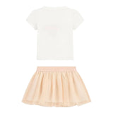 Guess Completo 2 Pezzi T-Shirt-Gonna per Bambina K5RG06K6YW0 BIANCO GUESS 
