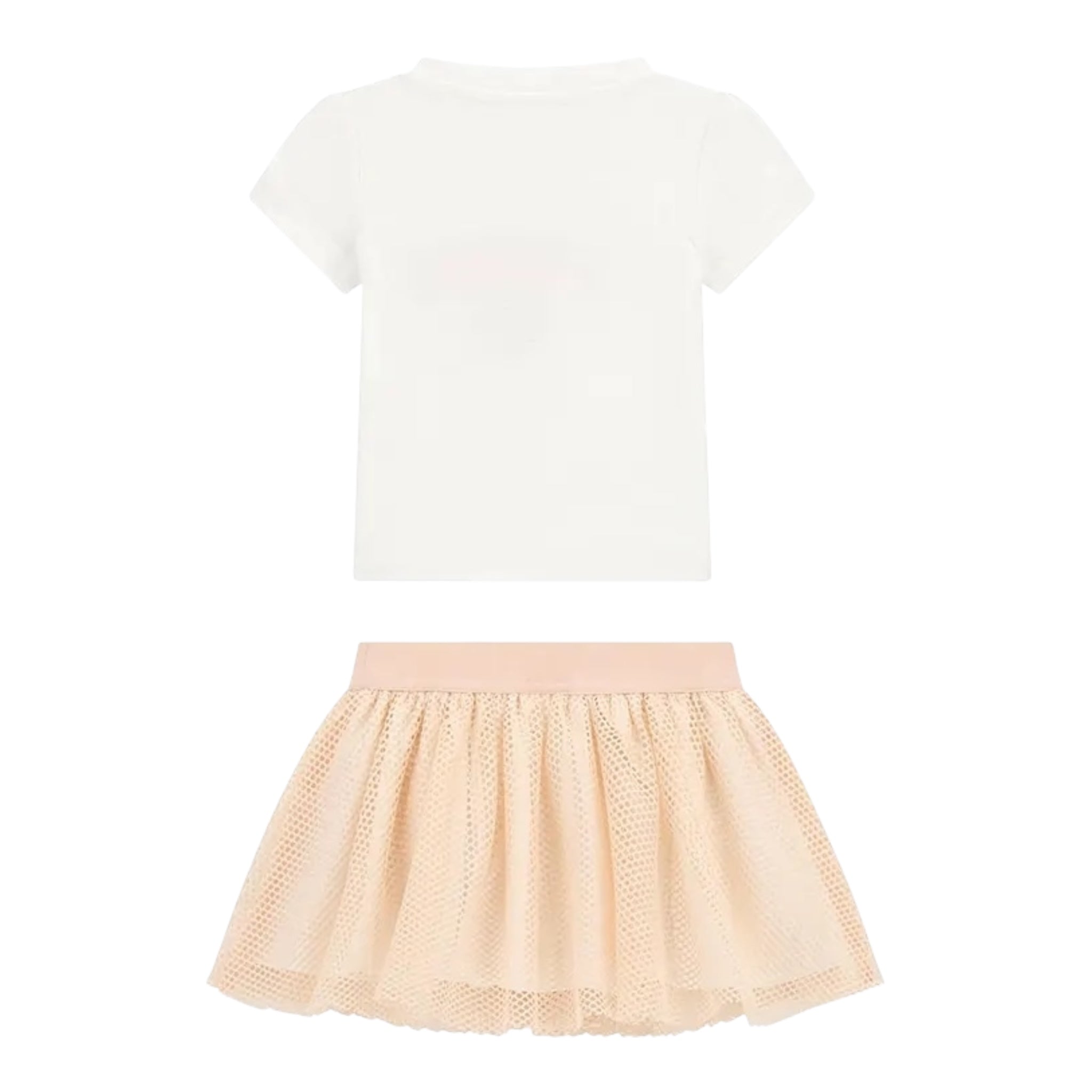 Guess Completo 2 Pezzi T-Shirt-Gonna per Bambina K5RG06K6YW0 BIANCO GUESS 