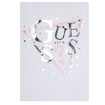 Guess T-Shirt Girocollo Tinta Unita con Logo per Neonata K5RI00K6YW4NXXX BIANCO GUESS 