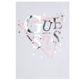 Guess T-Shirt Girocollo Tinta Unita con Logo per Neonata K5RI00K6YW4NXXX BIANCO GUESS 