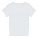 Guess T-Shirt Girocollo Tinta Unita con Logo per Bambina K5RI00K6YW4XXJ BIANCO GUESS 