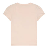 Guess T-Shirt Girocollo Tinta Unita con Logo per Bambina K5RI07K6YW4 ROSA GUESS 