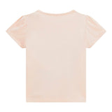 Guess T-Shirt Girocollo Tinta Unita con Logo per Bambina K5RI07K6YW4XX ROSA GUESS 