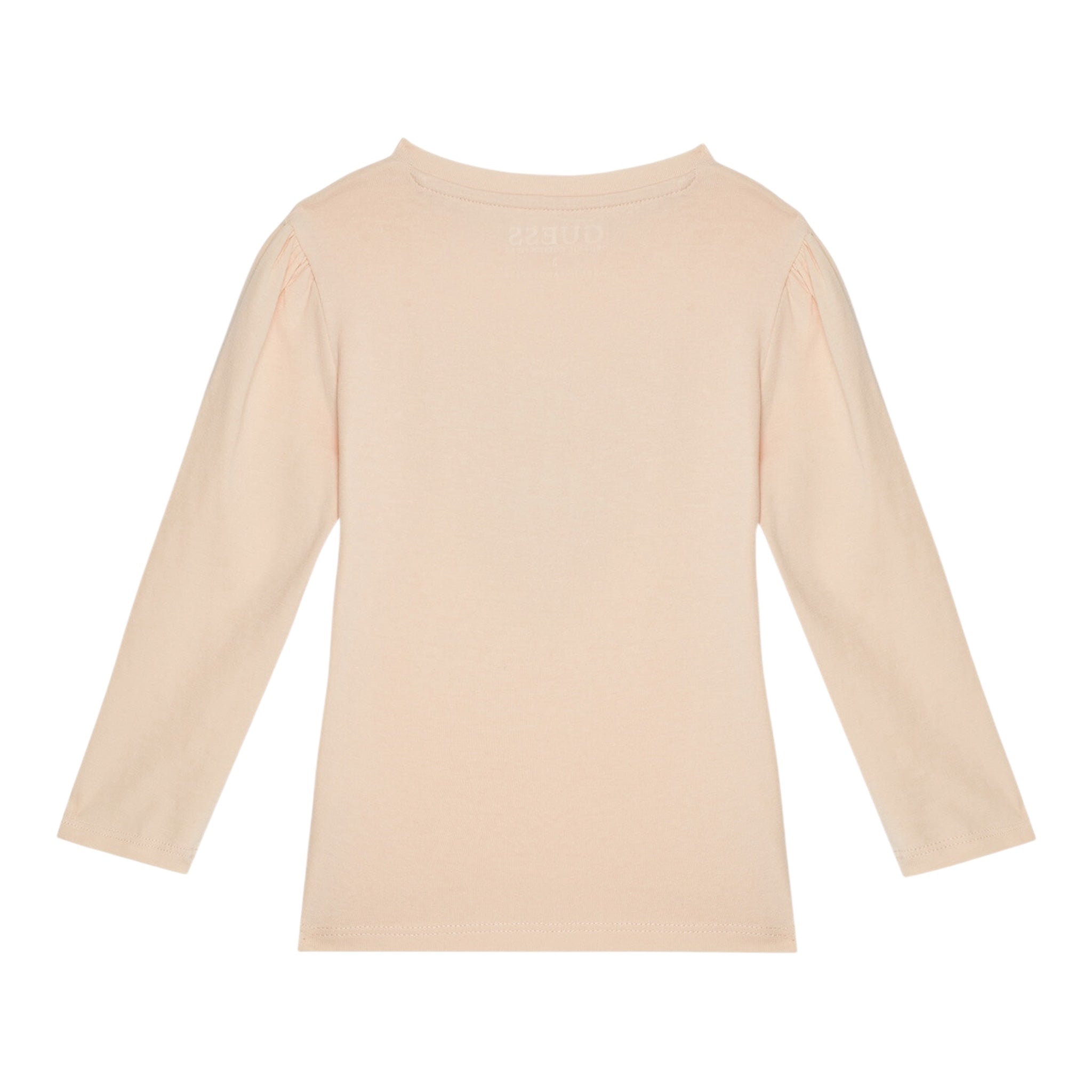 Guess Shirt Girocollo Tinta Unita con Stampa per Neonata K5RI08K6YW4 ROSA GUESS 
