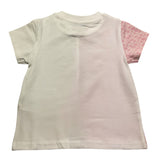 Guess T-Shirt Bicolore Fantasia Loghi per Neonata K5RI09K6YW4 BIANCO/ROSA GUESS 