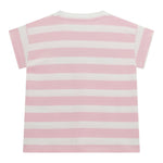Guess T-Shirt Tinta Unita con Stampa E Fantasia A Righe per Bambina K5RI20K9 ROSA GUESS 