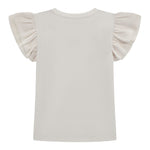 Guess T-Shirt Tinta Unita con Tulle per Bambina K5RI22K6YW4 BIANCO GUESS 