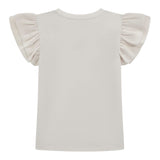 Guess T-Shirt Tinta Unita con Tulle per Bambina K5RI22K6YW4 BIANCO GUESS 