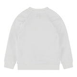 Guess Felpa Chiusa Girocollo Tinta Unita con Logo per Neonato K5RQ04KAD74 BIANCO GUESS 