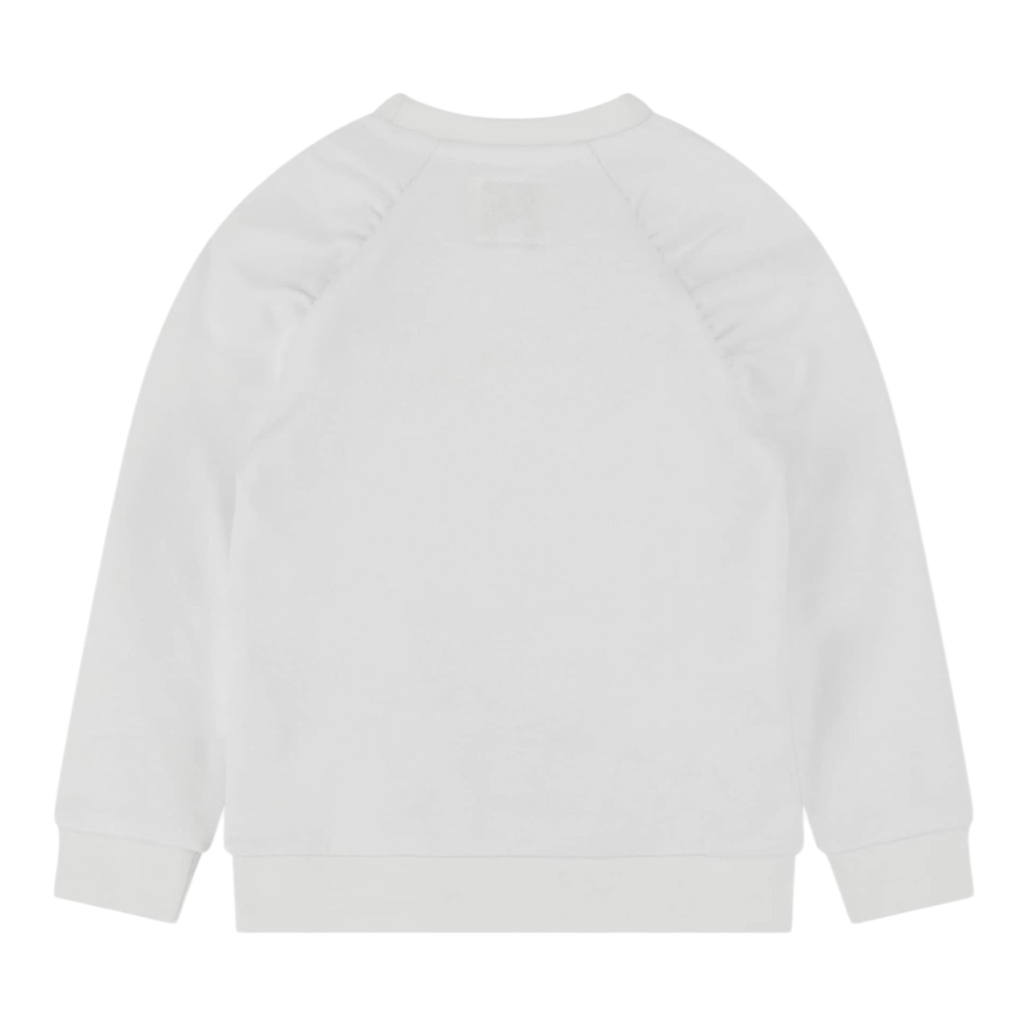 Guess Felpa Chiusa Girocollo Tinta Unita con Logo per Neonato K5RQ04KAD74 BIANCO GUESS 