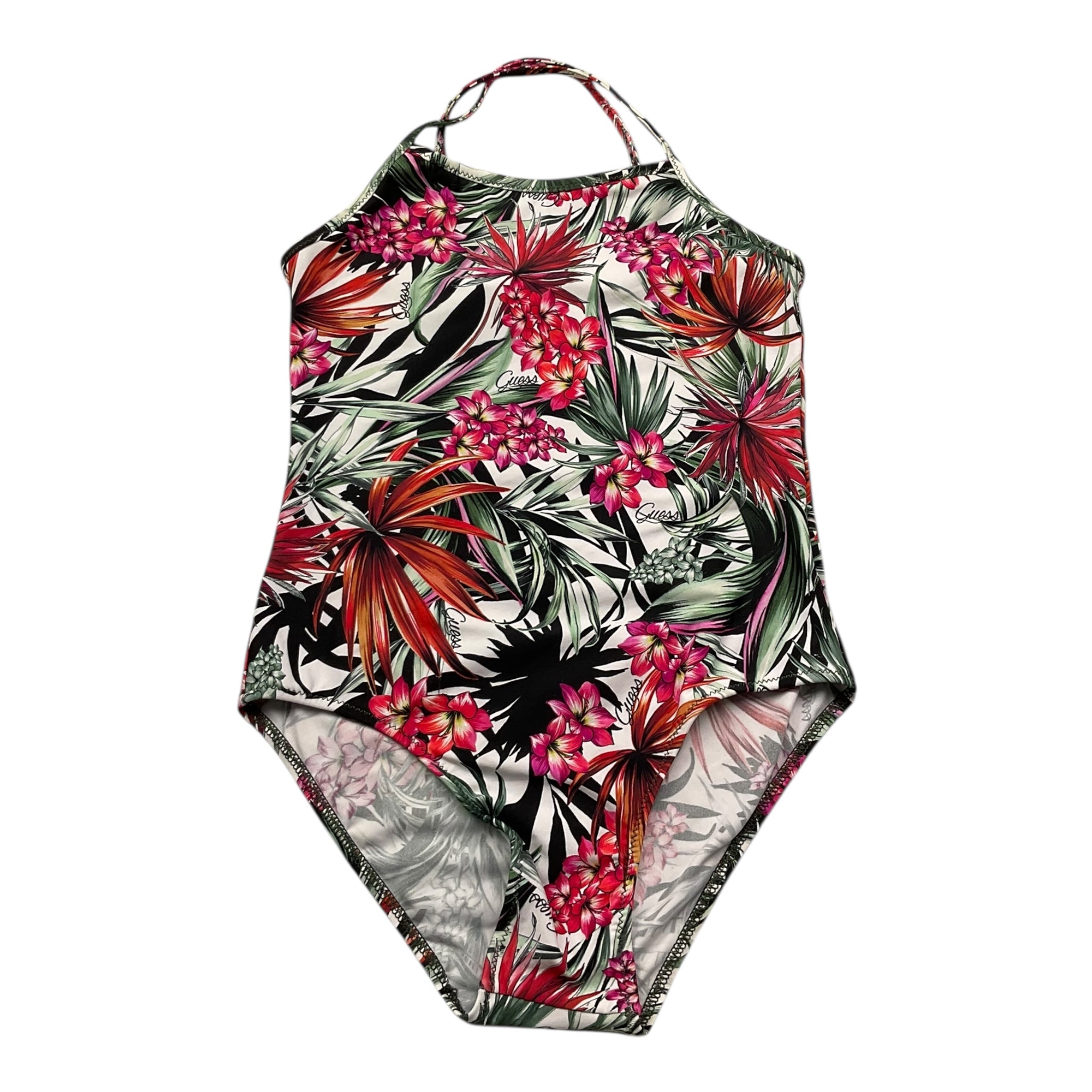 Guess Costume Intero Stampa Floreale per Bambina K82Z00MP004 BIANCO GUESS 