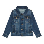 Guess Giubbino In Denim Tinta Unita con Stelle per Neonata N0BL08D4H60 BLU GUESS 