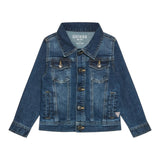 Guess Giubbino In Denim Tinta Unita con Stelle per Neonata N0BL08D4H60 BLU GUESS 