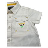 Guess Camicia Mezza Manica Tinta Unita per Neonato N1GH09W7RY0 PANNA GUESS 