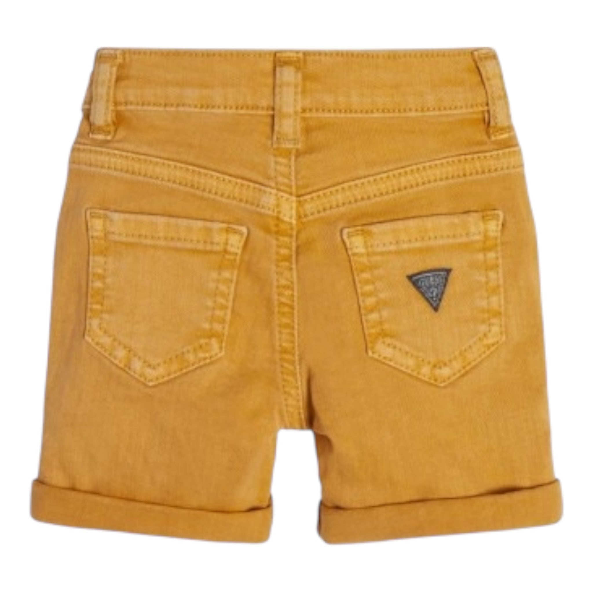 Guess Bermuda Tinta Unita con Girovita Regolabile per Neonato N1RD03WE620N GIALLO GUESS 