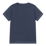 Guess T-Shirt Gircollo Tinta Unita con Stampa per Neonato N2RI02K8HM0 BLU GUESS 
